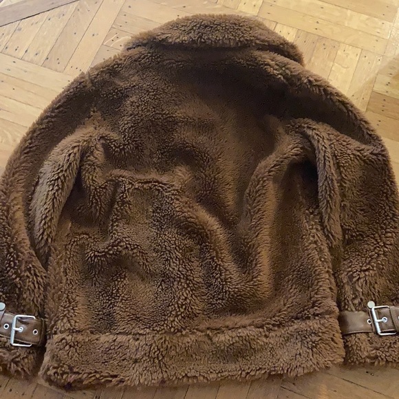 Avec Les filles Oversized Teddy Faux Fur Biker - Picture 2 of 6